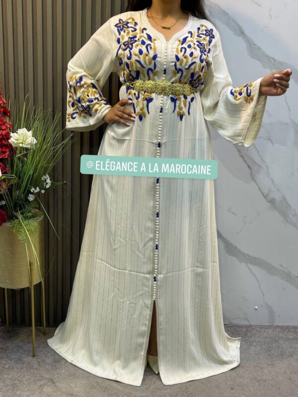 Caftan Bleu Céleste – Douceur & Éclat – Image 2